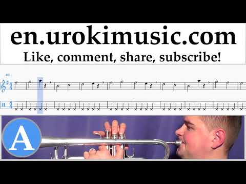 Trumpet lessons Carlos Vives, Sebastian Yatra - Robarte un Beso Sheet Music Tutorial Part#1 um-i352