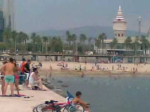 farhan at Barcelona beach