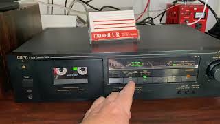 Video thumbnail for Nakamichi CR-1A Cassette Deck With New Belts by William H
