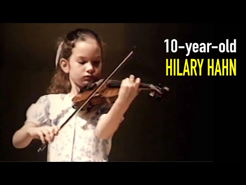 10-year-old Hilary Hahn playing like a champ