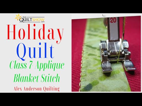 Alex Anderson LIVE: Make a Holiday Quilt - Class 7 - Sew Down the Applique