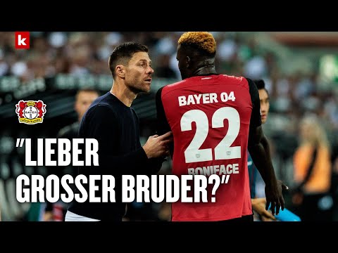 Vaterfigur für Boniface? Xabi Alonso lacht: "So alt bin ich nicht" | Bayer Leverkusen
