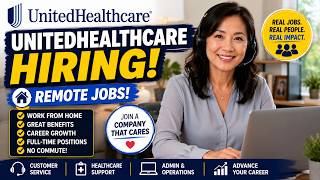 “Legit UHC Work From Home Jobs You Can Apply For Today”#unitedhealthcare #workfromhome #healthcare