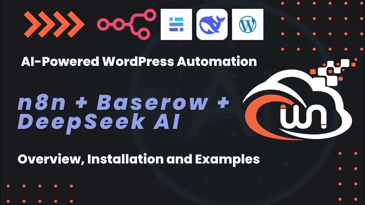 Video thumbnail: AI-Powered WordPress Automation with DeepSeek AI, n8n & Baserow! | Installation & Overview