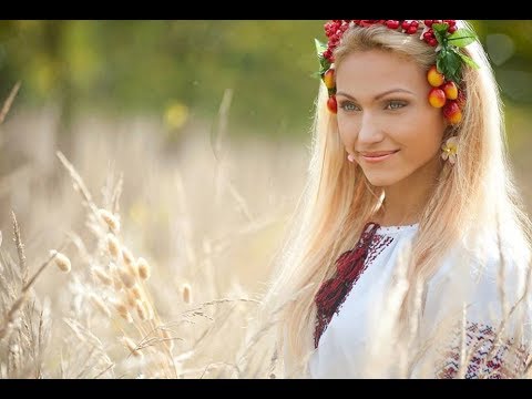 Russian women in ethno dresses