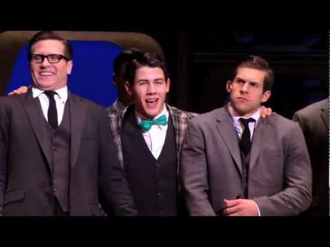 Nick Jonas in HOW TO SUCCEED on Broadway's "Brotherhood of Man"