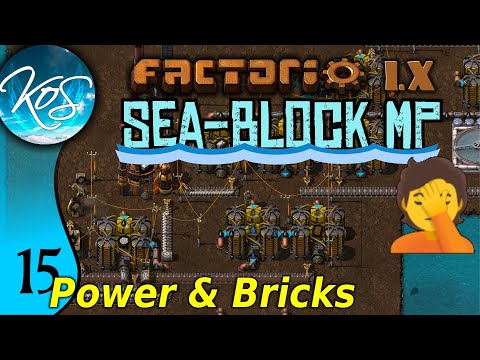 Factorio Seablock 15 -  POWER & BRICKS! | MP with Mathias