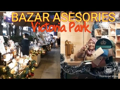 Accessories bazaar in Victoria Park Hong Kong