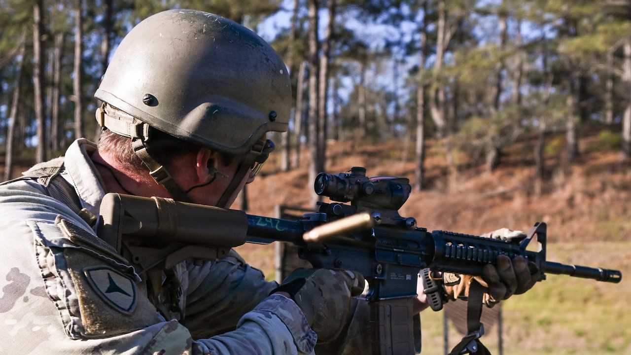 The First Army Marksmanship Team Competes in the All Army Small Arms Competition at Fort Benning