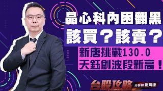 晶心科內困翻黑，該買？該賣？新唐挑戰130.0，天鈺創波段新高！ (圖)