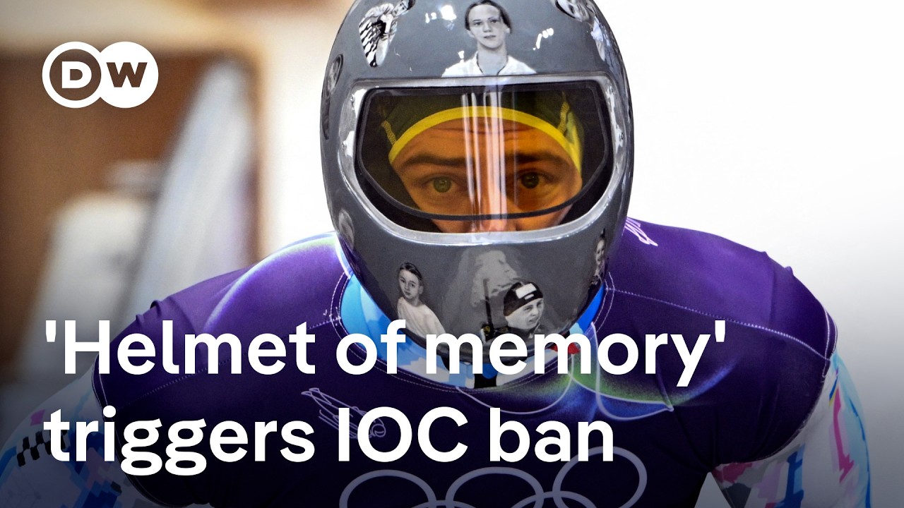How Ukrainian athlete was banned at Winter Olympics in helmet row | DW News