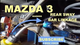 How to replace rear sway bar linkage on 2007 mazda 3