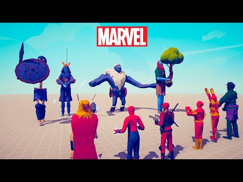 ALL GIANTS vs MARVEL TEAM IN TABS - Totally Accurate Battle Simulator