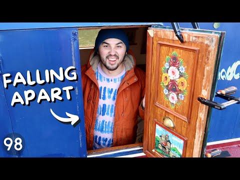 Winter is taking its toll on our narrowboat - 98