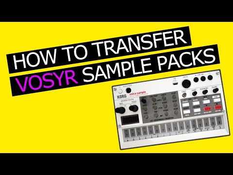 Korg Volca Sample 2nd Generation - How to Transfer VOSYR Sample Packs [Tutorial]