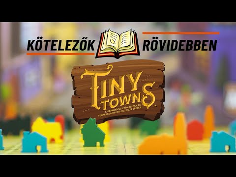 Tiny Towns társasjáték  Kötelezők rövidebben (szabálymagyarázó) - reflexshop