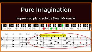 Pure Imagination -solo jazz piano tutorial