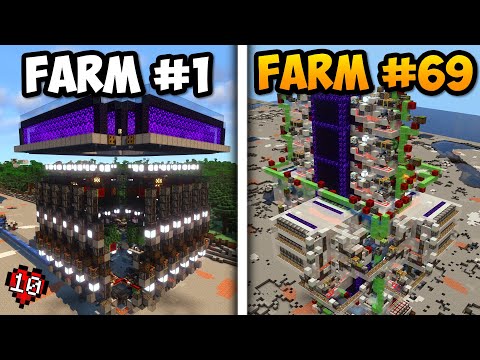 I ACTUALLY Built Every Farm in Hardcore Minecraft! (Part 1/2)