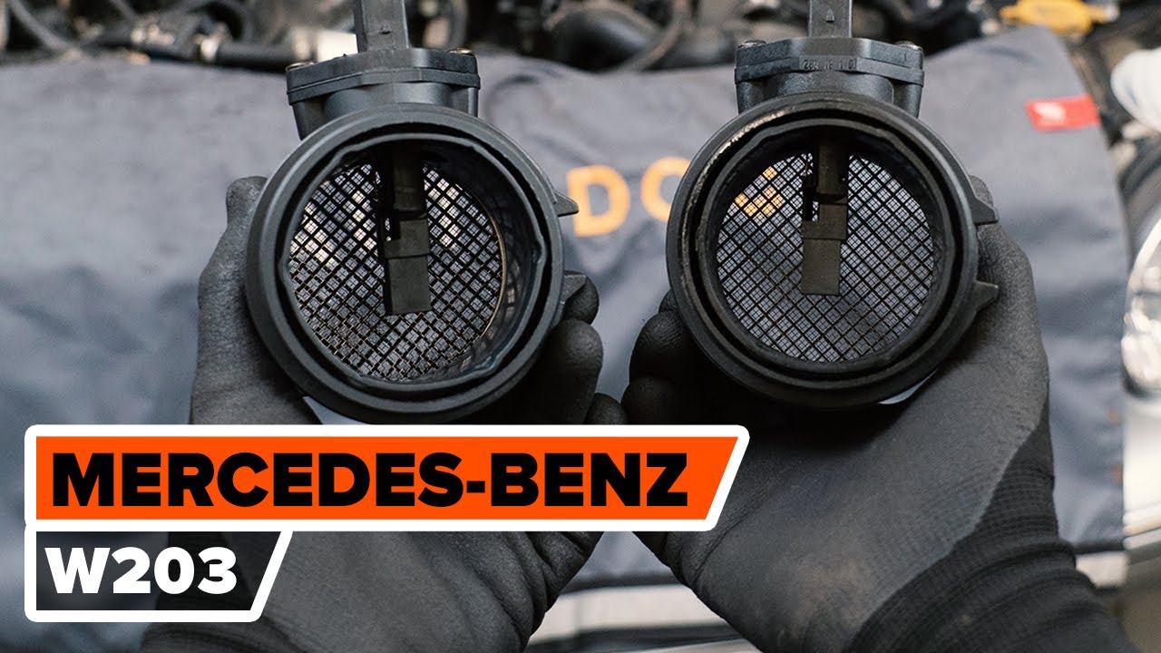 Πώς να αλλάξετε μετρητης μαζας αερα σε Mercedes W203 - Οδηγίες αντικατάστασης