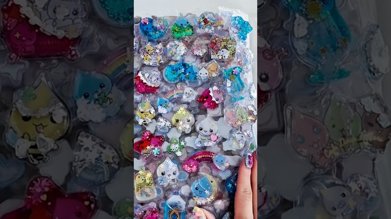 ウォーターシールだけで大きいシール帳作り💕#シール帳