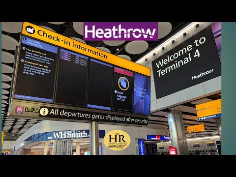 Londres Heathrow|Partida do Terminal 4| Guia de viagem de Londres|Linha Elizabeth|lojas dutyfree|LondonTravel