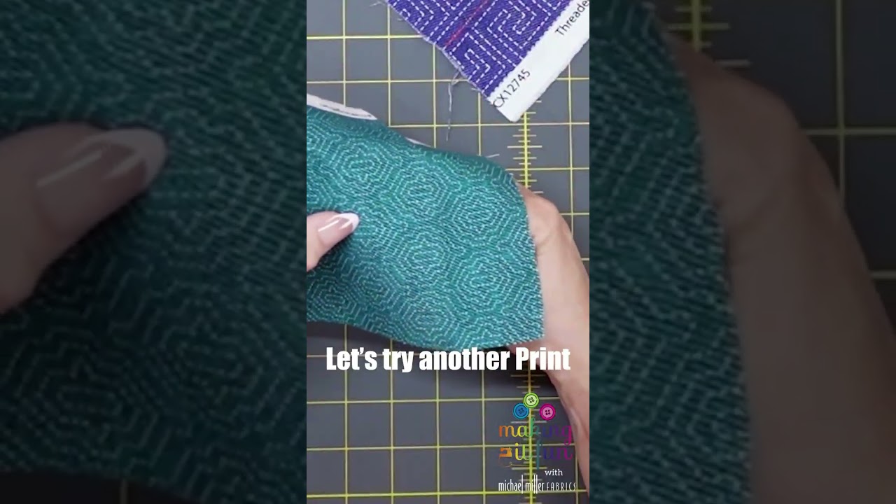 Sashiko Stitching on Printed Fabric | Embroidery Blooms by Michael Miller