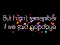 Goodbye - w/ lyrics The Pretenders 