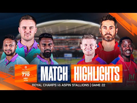 Abu Dhabi T10 2025 I Spiel 22 Highlights: Royal Champs gegen Aspin Stallions | Saison 9