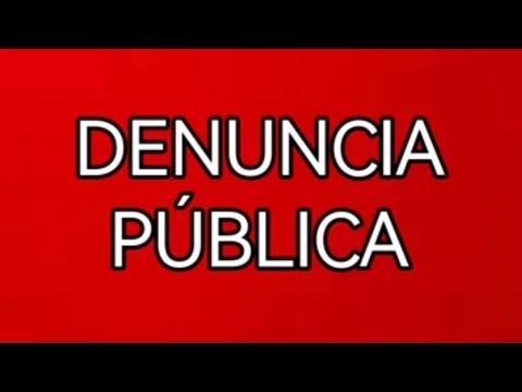 Alberti Pcia de Buenos Aires DENUNCIA PÚBLICA. 