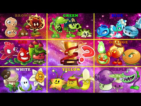 8 Color Plants Teams Battlez! Which Team Is The Best? PvZ 2 Battlez - Plants vs Zombies 2