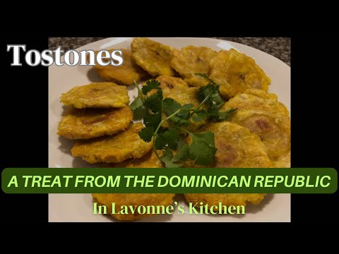 Crispy Tostones Recipe - Dominican Republic Fried Green Plantains | Food Around World Series"