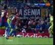 ronaldinho kicks and takes a red card- barcelona getafe