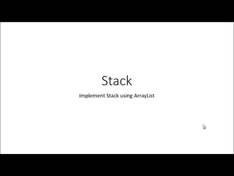 Stack Using Arraylist Data Structure 1 Amitranjan