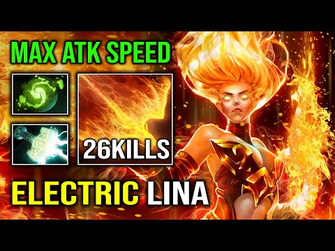 How to Become an Electric Lina in 2023 with New Right Click Carry Build and Mjollnir Dota 2