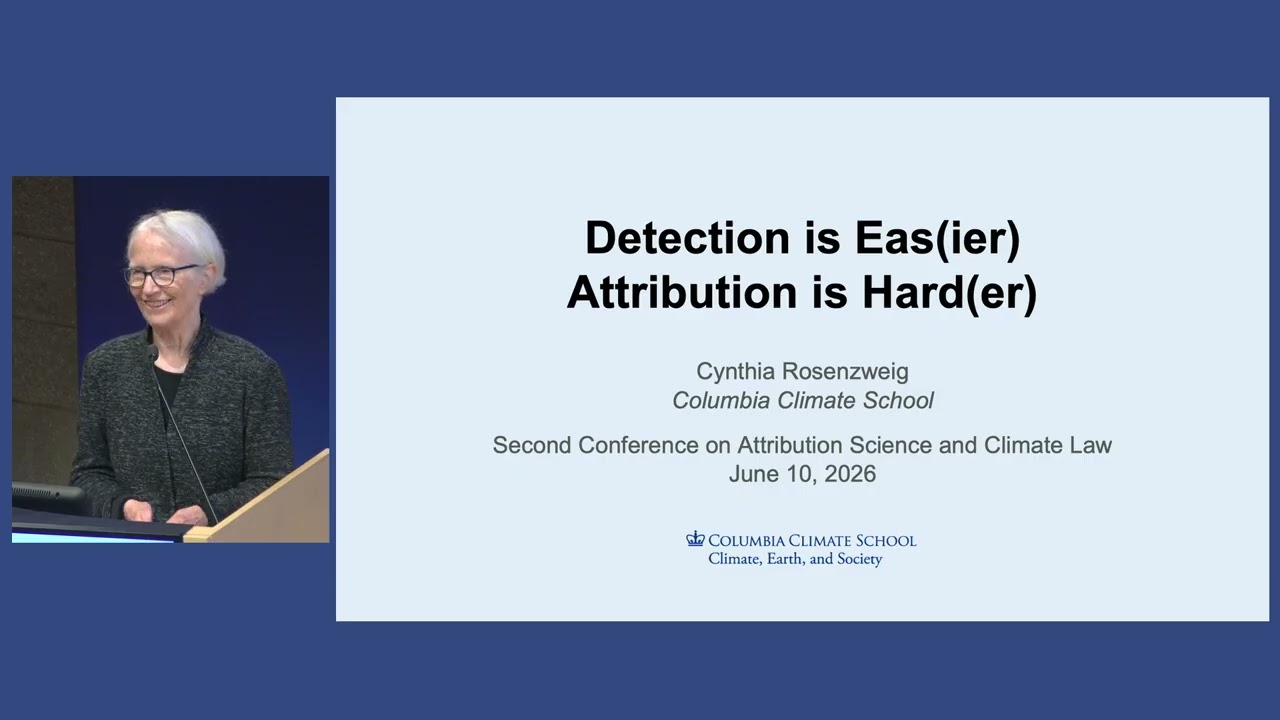 Second Conference on Attribution Science and Climate Law  (Day One -Session 1)