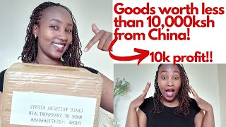 Import from China ALIBABA worth less than 10,000ksh (10k in profits!) #china #alibaba #unboxing