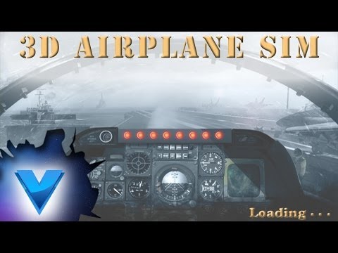 3D Airplane Flight Simulator Video