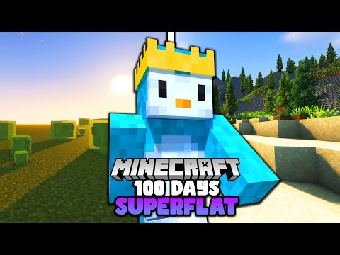 100 Days on Superflat Minecraft - EPIC Survival Story!