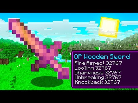 AA12 - The BEST WOODEN SWORD in Minecraft! (Max Level Enchantments)