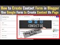 How to Create Contact Us Page in Blogger/WordPress 2020 | Using Google Forms |TechnoGuru Official | How to Create Contact Us Page in Blogger/WordPress 2020 | Using Google Forms |TechnoGuru Official |