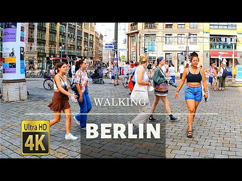 Trip around Berlin, Germany in 4K 60 fps. Berlin Virtual Walking Tour around the City. Berlin Walk.