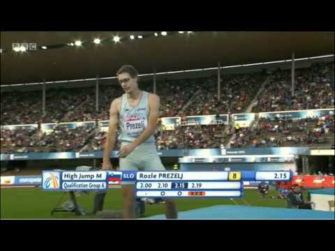 High jump qualifying 1 Euro Champs Helsinki 2012