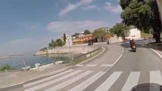 preview picture of video 'Riding The Dalmatian Coast  D8 / E65 Starigrad Paklenica to Karlobag'