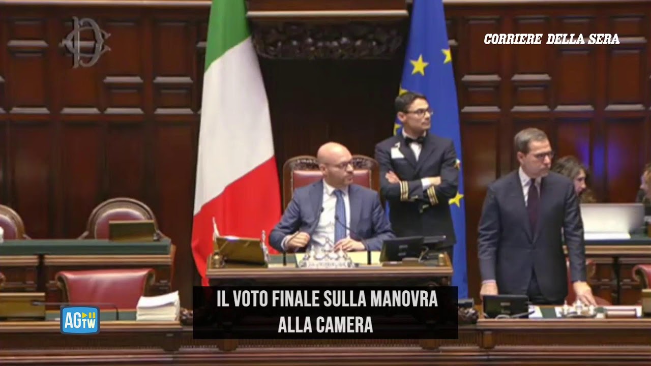 Manovra, il voto finale alla Camera
