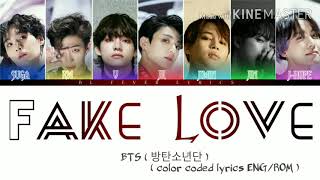Download lagu BTS 'FAKE LOVE' color coded lyrics ( eng/rom ) mp3