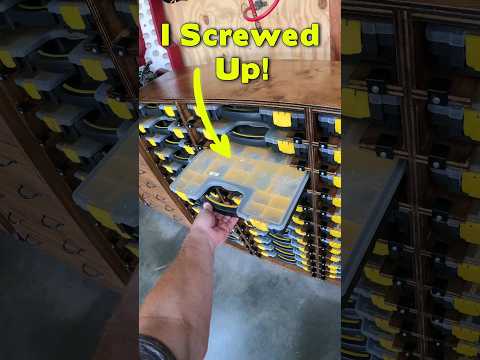 I Screwed Up The Harbor Freight Storage Rack #shorts #harborfreight #diy