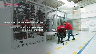 HHP System interakciós kamra a Ariston Cambiago K+F laboratóriumban