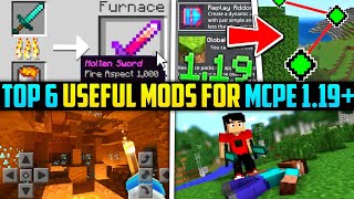 Top 6 Useful Mods For Mcpe 1.19+ | Best Survival mods