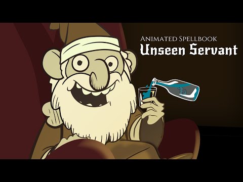 Animated Spellbook: Unseen Servant DnD 5E