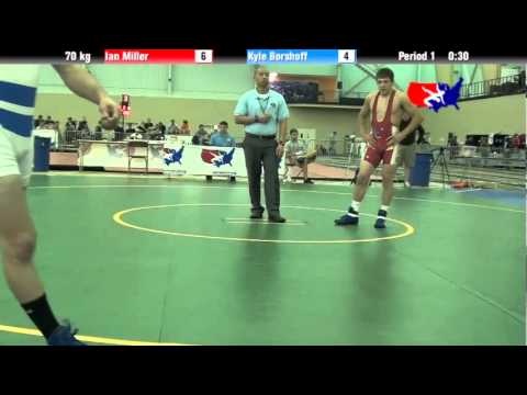 University Nat`ls FS  70 kg: Ian Miller vs. Kyle Borshoff